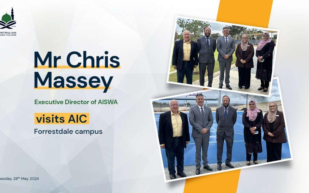 Mr. Chris Massey Visited the AIC Forrestdale