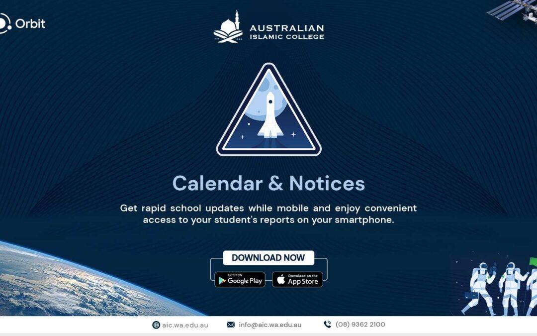 Calendar & Notices Update in Parent Orbit